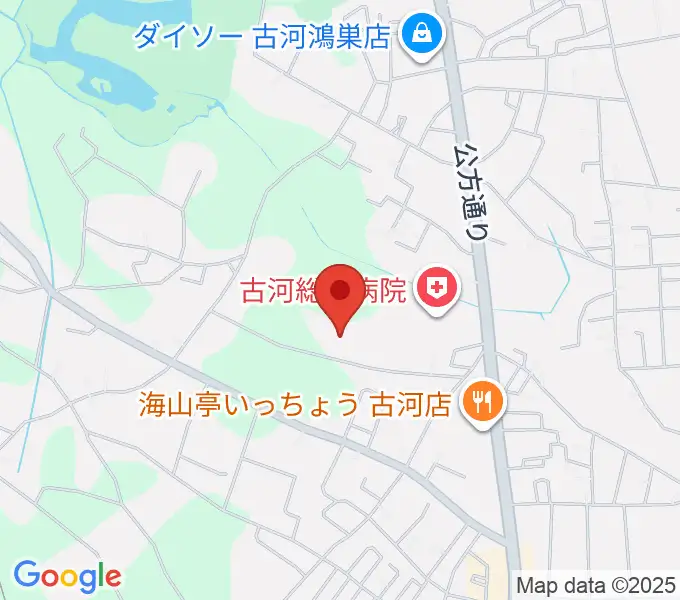 ヨシダスタジアムの地図