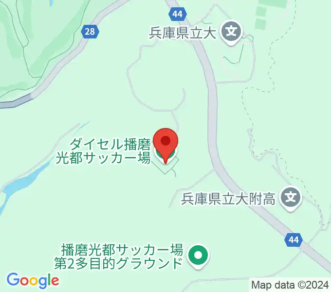 ダイセル播磨光都サッカー場の地図