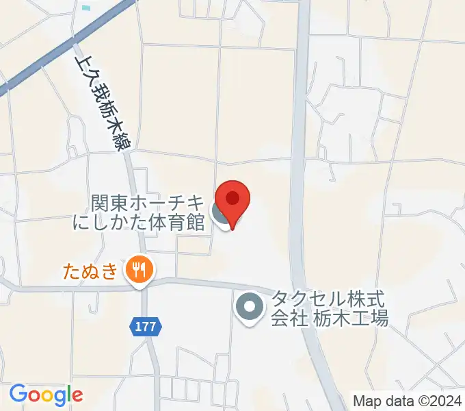 関東ホーチキにしかた体育館の地図