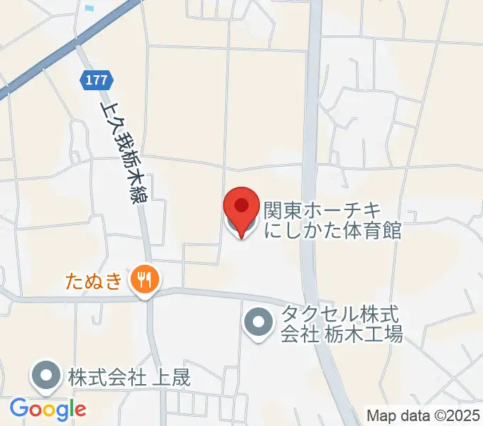関東ホーチキにしかた体育館の地図