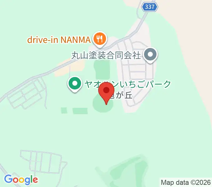 ヤオハンいちごパーク野球場の地図