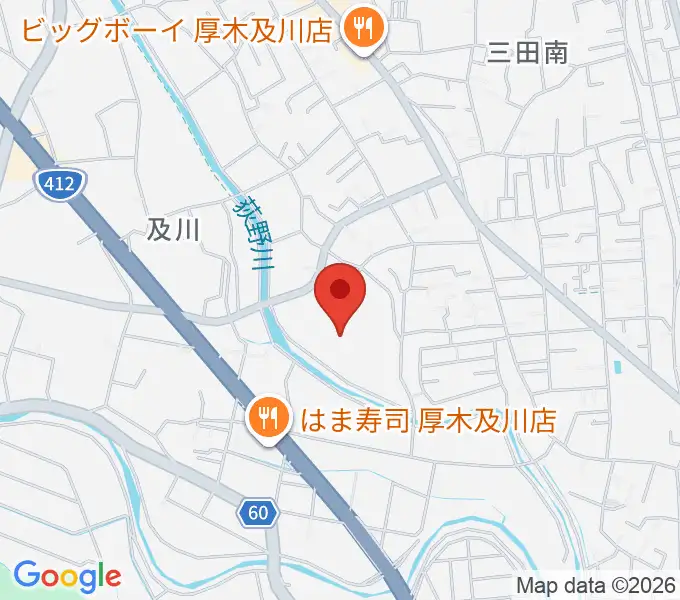 ツユキ及川球技場の地図