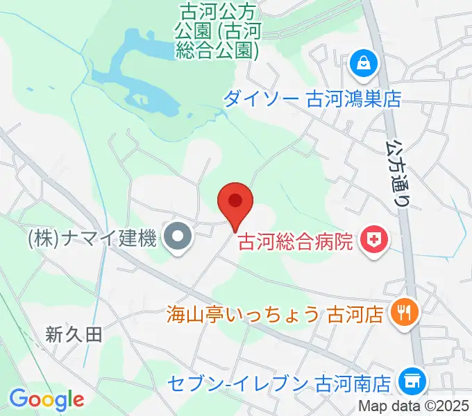 ヨシダサッカーフィールドの地図