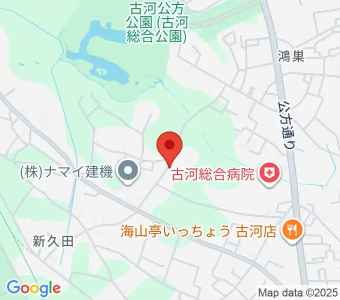 ヨシダサッカーフィールドの地図