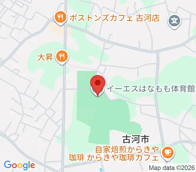 イーエスはなもも体育館の地図