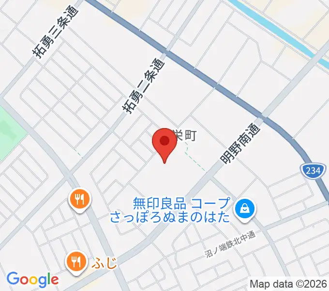 ダイナックス沼ノ端アイスアリーナの地図
