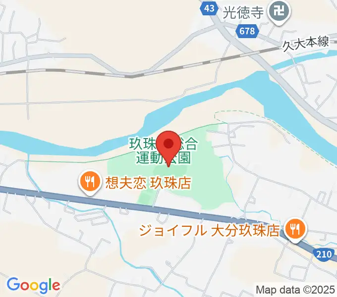 花林かいぞくスタジアムの地図