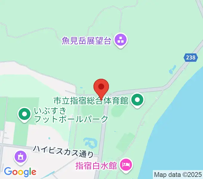新川床マリン球場の地図