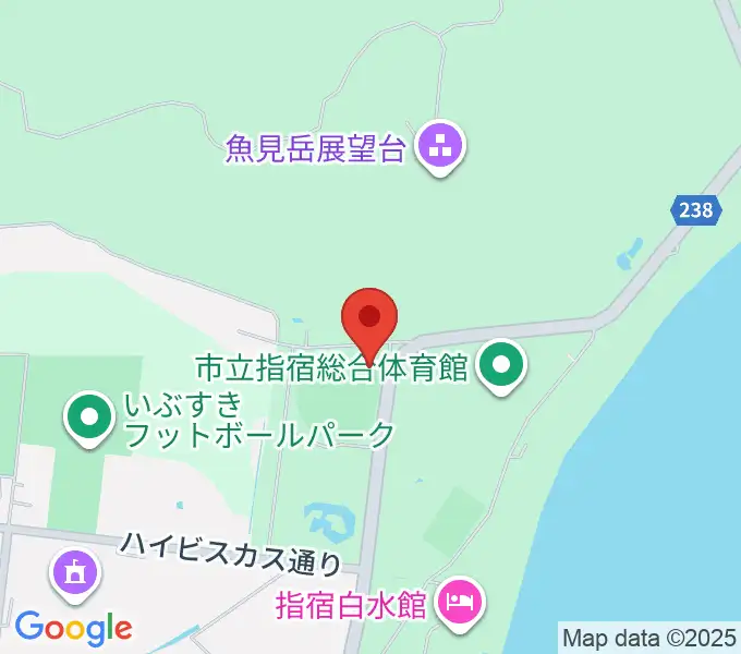 新川床マリン球場の地図