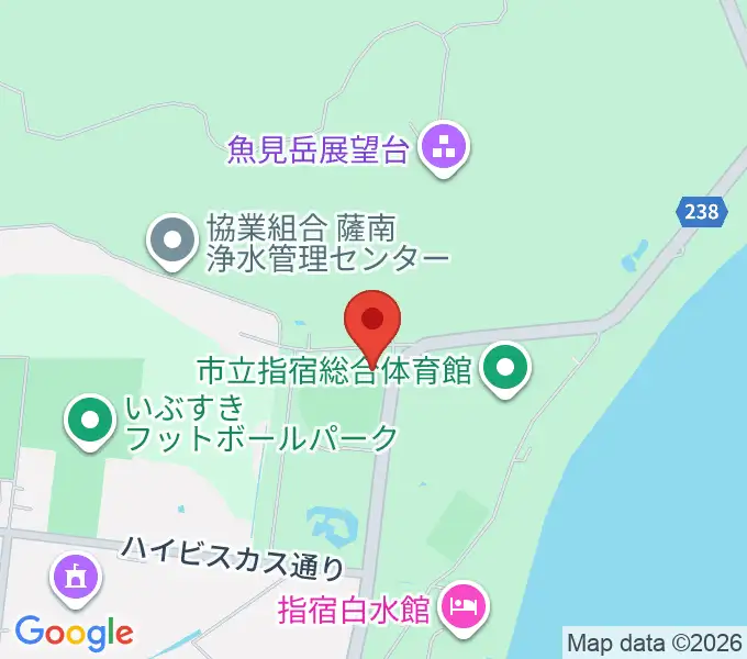 新川床マリン球場の地図