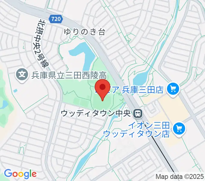 駒ケ谷運動公園野球場の地図