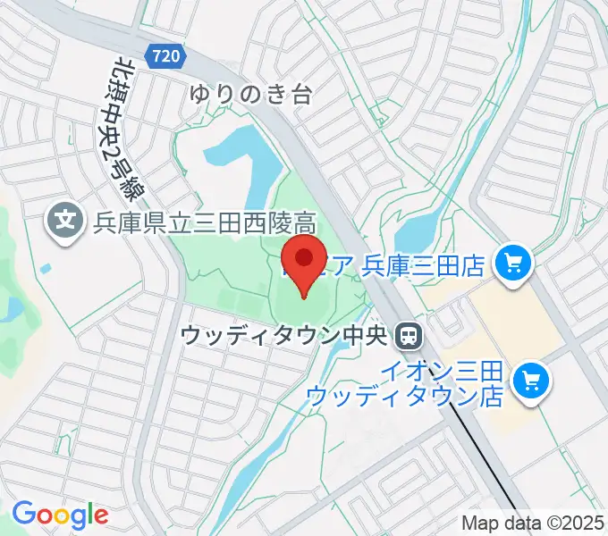 駒ケ谷運動公園野球場の地図