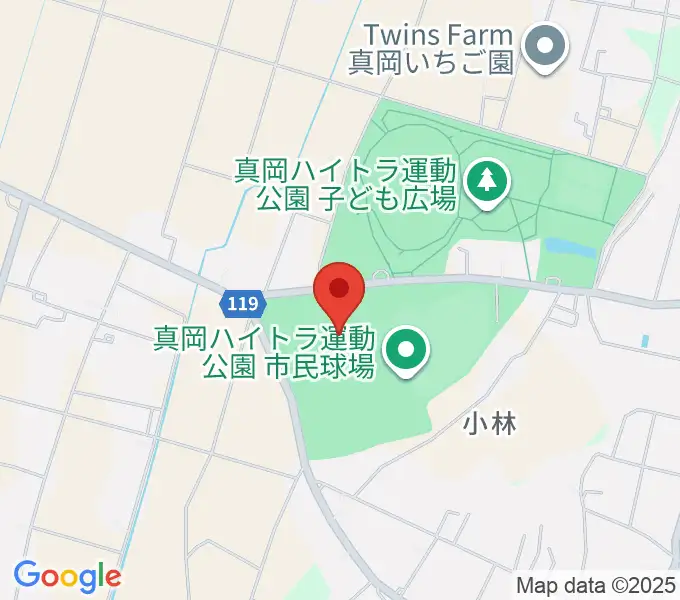真岡ハイトラ運動公園運動広場1の地図