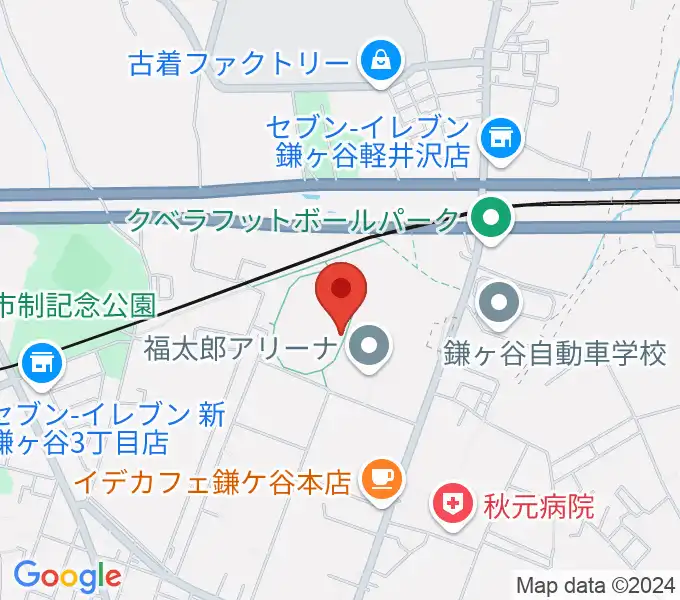 福太郎スタジアムの地図