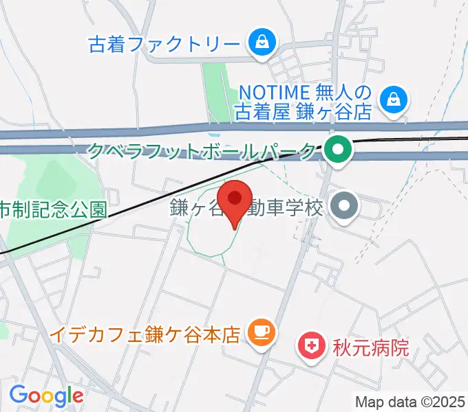 福太郎スタジアムの地図