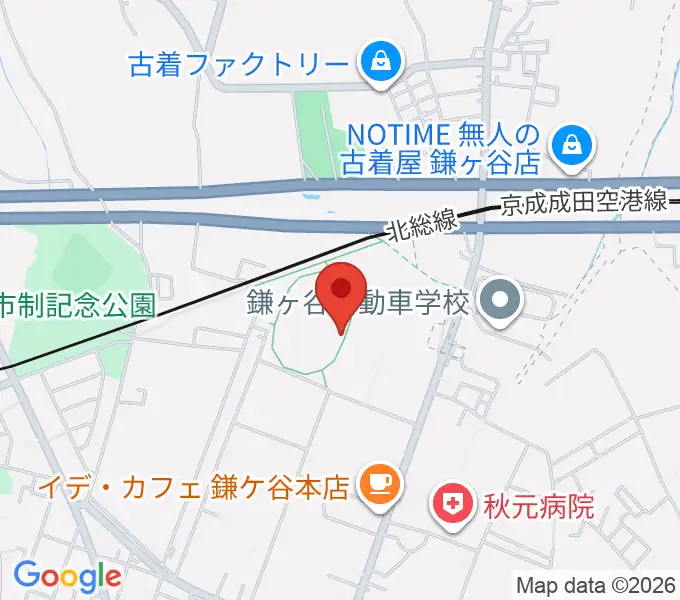 福太郎スタジアムの地図