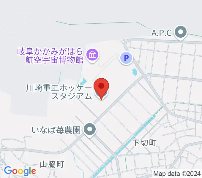 川崎重工ホッケースタジアムの地図