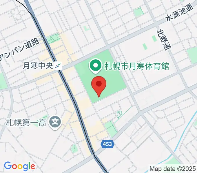 どうぎんカーリングスタジアムの地図