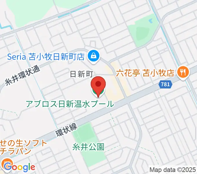 アブロス日新温水プールの地図