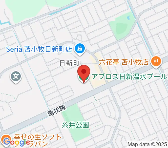 アブロス日新温水プールの地図