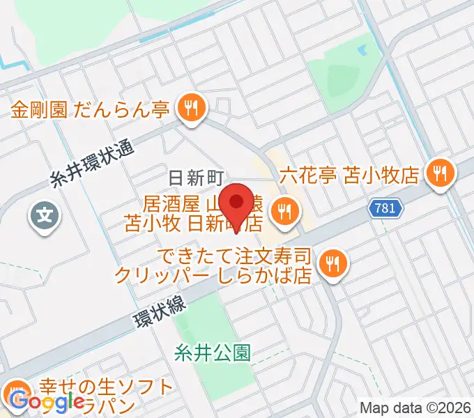 アブロス日新温水プールの地図