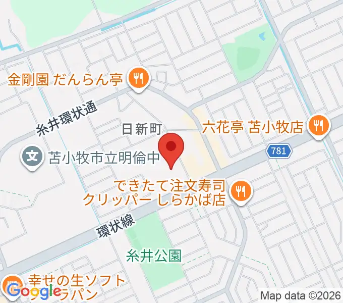 アブロス日新温水プールの地図