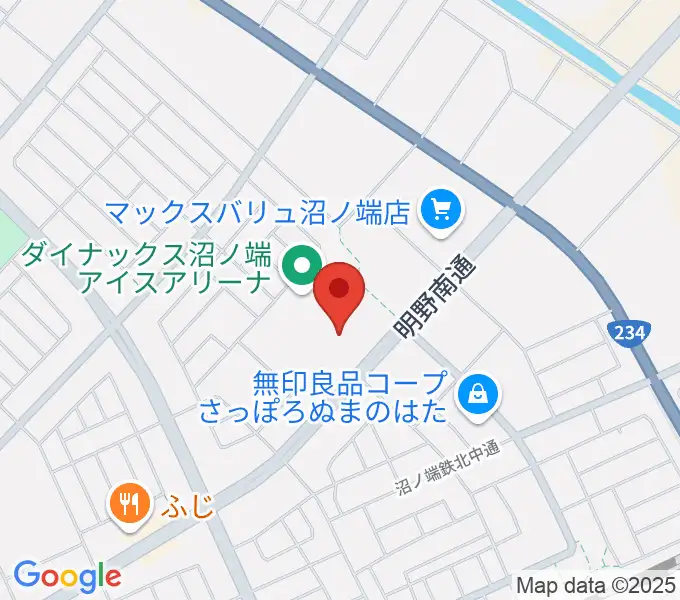 アブロス沼ノ端スポーツセンターの地図
