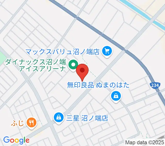 アブロス沼ノ端スポーツセンターの地図