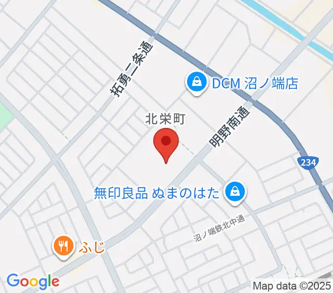 アブロス沼ノ端スポーツセンターの地図