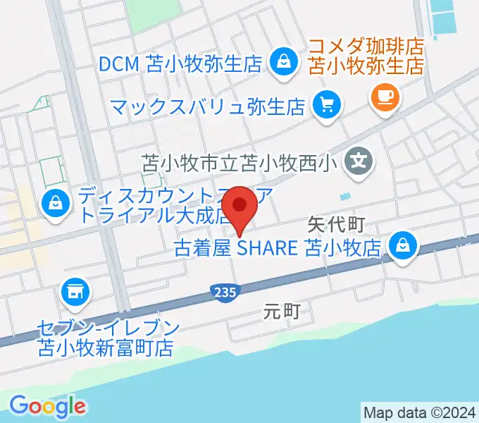 アブロス矢代スポーツセンターの地図