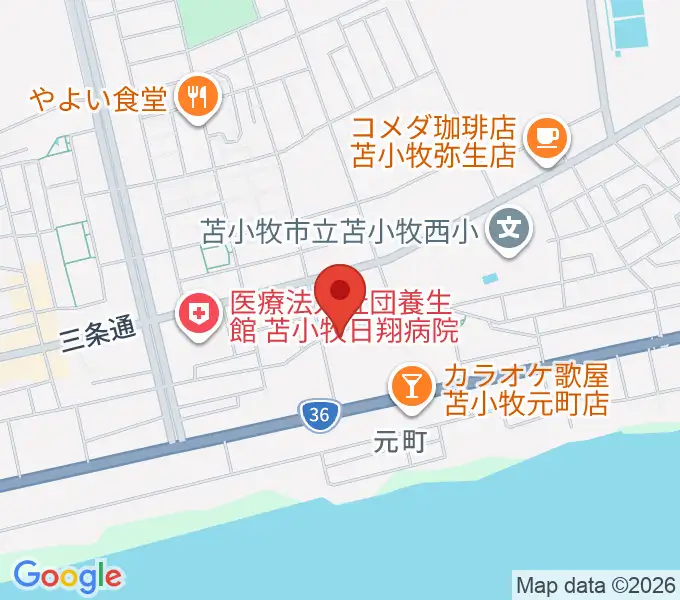 アブロス矢代スポーツセンターの地図