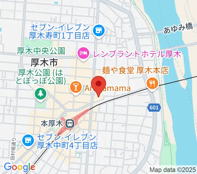 神奈川工科大学厚木市子ども科学館の地図