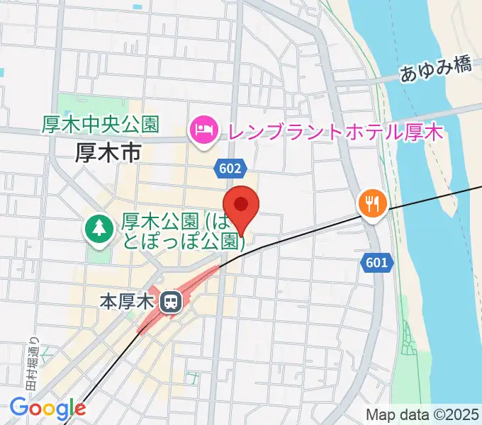 神奈川工科大学厚木市子ども科学館の地図