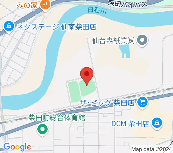 アステムチャレンジスタジアムの地図