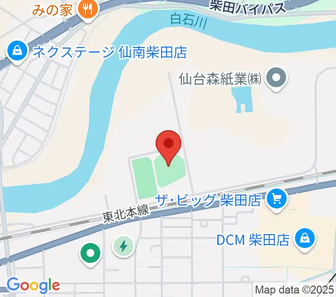 アステムチャレンジスタジアムの地図