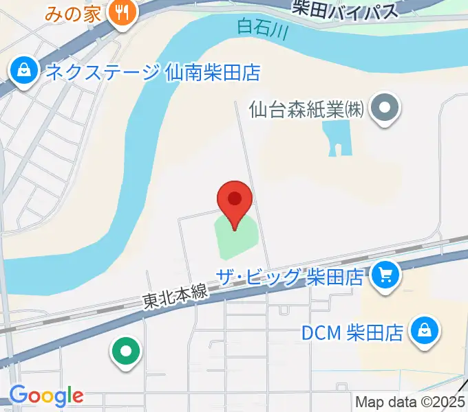 アステムチャレンジスタジアムの地図