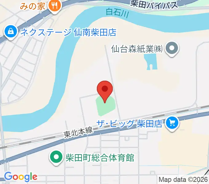 アステムチャレンジスタジアムの地図