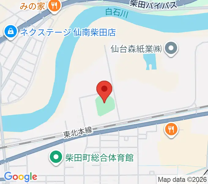 アステムチャレンジスタジアムの地図