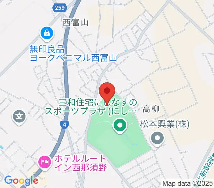 三和住宅にしなすのスポーツプラザ体育館の地図