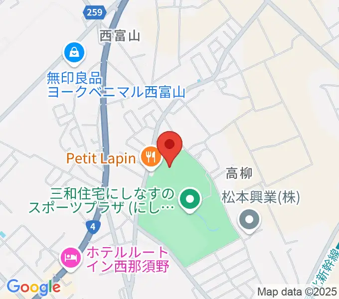三和住宅にしなすのスポーツプラザ体育館の地図