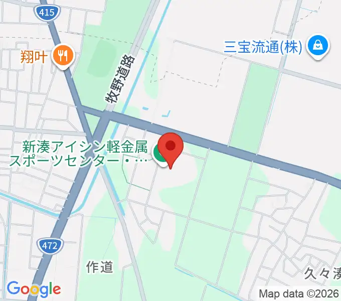 新湊アイシン軽金属スポーツセンターの地図