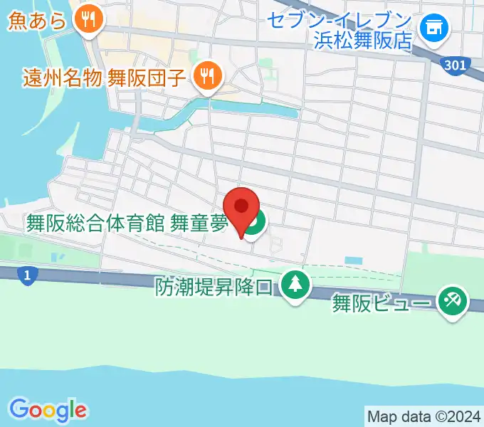 浜松市舞阪総合体育館の地図