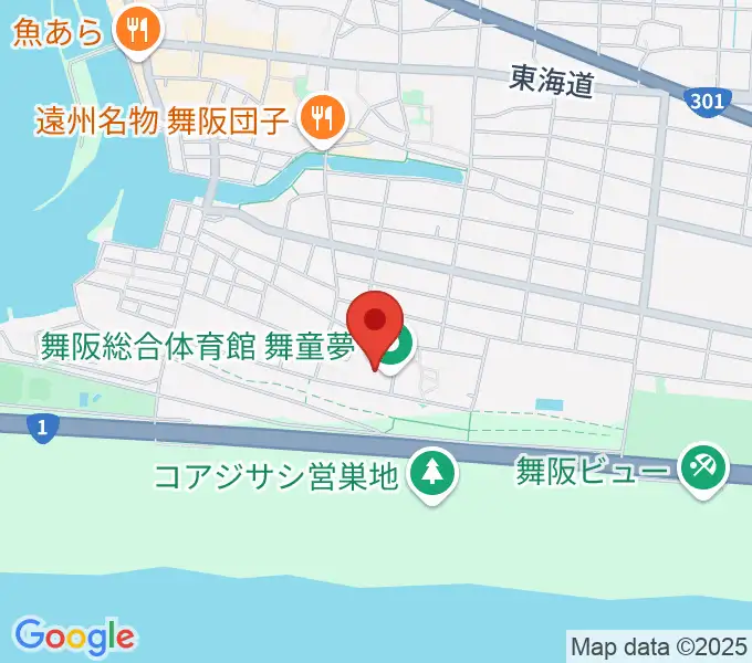 浜松市舞阪総合体育館の地図