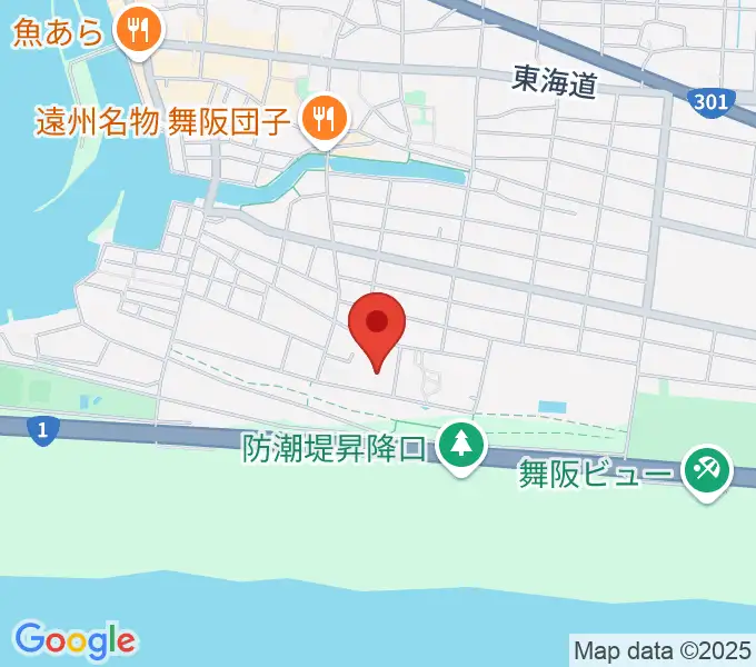 浜松市舞阪総合体育館の地図