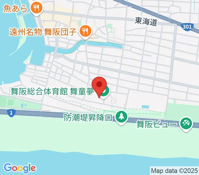浜松市舞阪総合体育館の地図