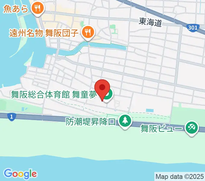 浜松市舞阪総合体育館の地図