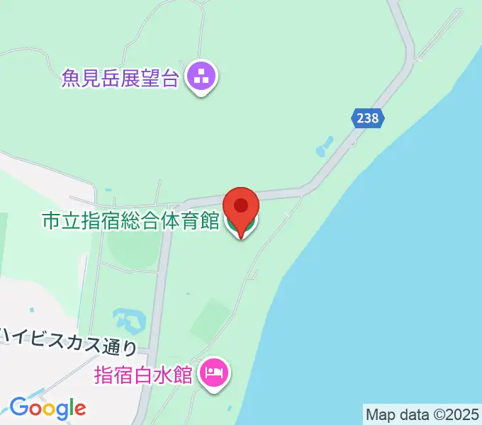 指宿総合体育館の地図