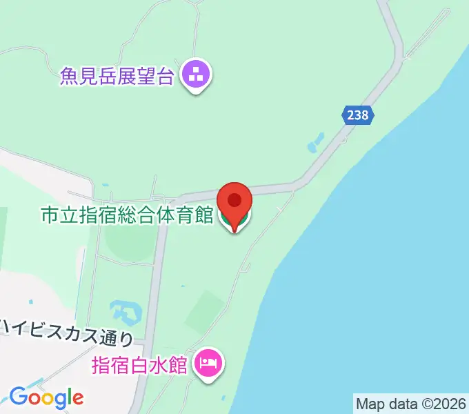 指宿総合体育館の地図
