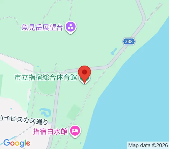 指宿総合体育館の地図