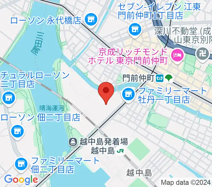 深川スポーツセンターの地図